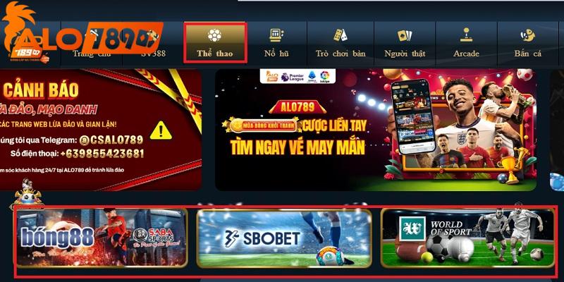 Cách tham gia cược Thể thao ALO789